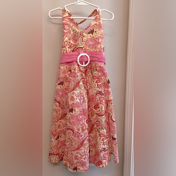 Girls cutest Pink Paisley  by Hype Dress size 8 - Picture 1 of 7